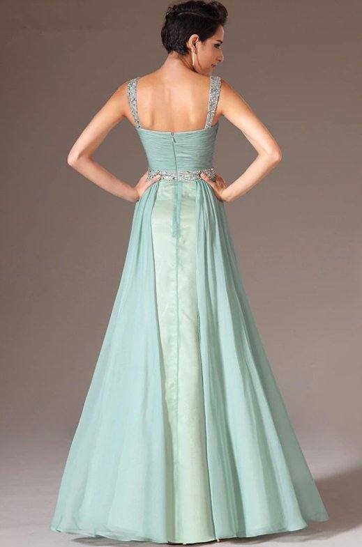 Elegant Evening Dresses A-line Sweetheart Chiffon Beaded Long Formal Party Evening Gown Prom Dresses Robe De Soiree - RongMoon