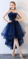 High Low Tulle Modest Short Prom Dress,Sexy Cocktail Homecoming Dress,Charming Party Dresses.BD10108