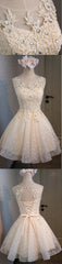 Lovely Vintage Sleeveless Full Floral Prints Appliques  Clairvoyant Outfit Lace Up Back Homecoming Dress,BD0120