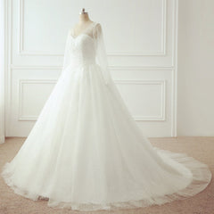 Bling Bling Long Sleeves Wedding Dresses Ball Gowns With Pearl And Sequins Beaded