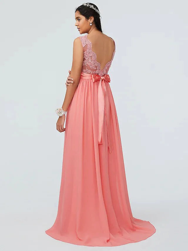 Ball Gown / A-Line / Mermaid / Trumpet Bridesmaid Dress Strapless Sleeveless Open Back Floor Length Satin with Ruched / Ruffles - RongMoon