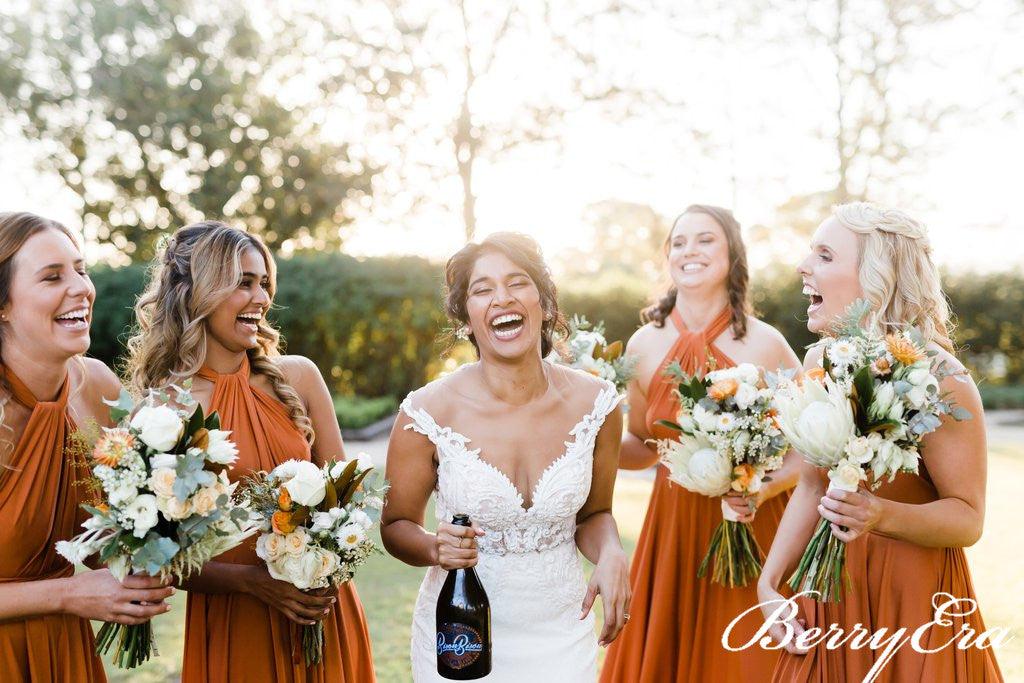 Convertible Long Jersey Bridesmaid Dresses, Popular Bridesmaid Dresses - RongMoon