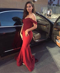 Elegant Prom Dress,Off The Shoulder Prom Dress,Mermaid Prom Dress   cg12706