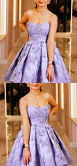 Lavender Lace Homecoming Dresses    cg17311