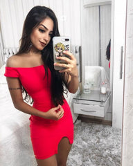 Short off the shoulder Homecoming Dress   cg18232