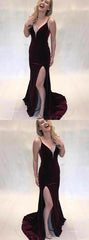 Engrossing Mermaid Prom Dresses With Side Slit    cg18568