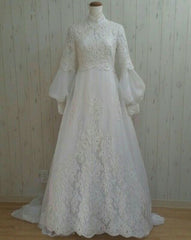 white lace prom dress , charming prom dress    cg20682