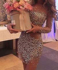 sequin beaded tulle homecoming dresses see through short dress cg2110