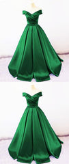 Sexy V Neck Off The Shoulder Satin Ball Gown Prom Dress Beaded Sashes   cg21958