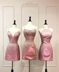 Short pink homecoming dresses    cg22182