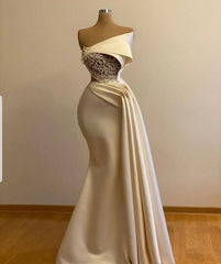 Off Shoulder Ivory Prom Dress With Cape, Wedding Gown,bridal Dress, Long Ivory Engagement Dress, African Clothing For Women,prom Dress    cg22305