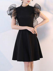 Fashion Little Black Homecoming Dress with Multi Straps        cg22864