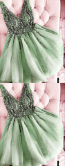 Sage Green beach bridesmaid homecoming dresses    cg23053
