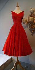 Red Prom Dress,Lace Prom Dress,A Line Prom Dress, cg2363