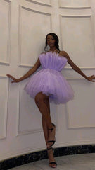 Short purple Homecoming Dresses       cg23692