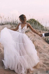 Floral Lace V-neck Wedding Dress Prom Dress  cg9242