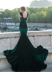 Fleece Sweetheart Green Mermaid Evening Dress