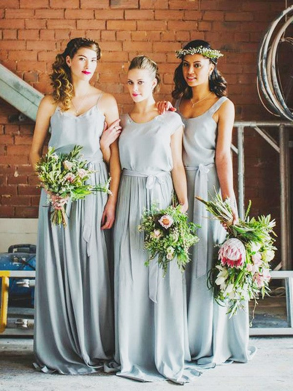 Sweetheart Silver With Ruffles Bridesmaid Dress