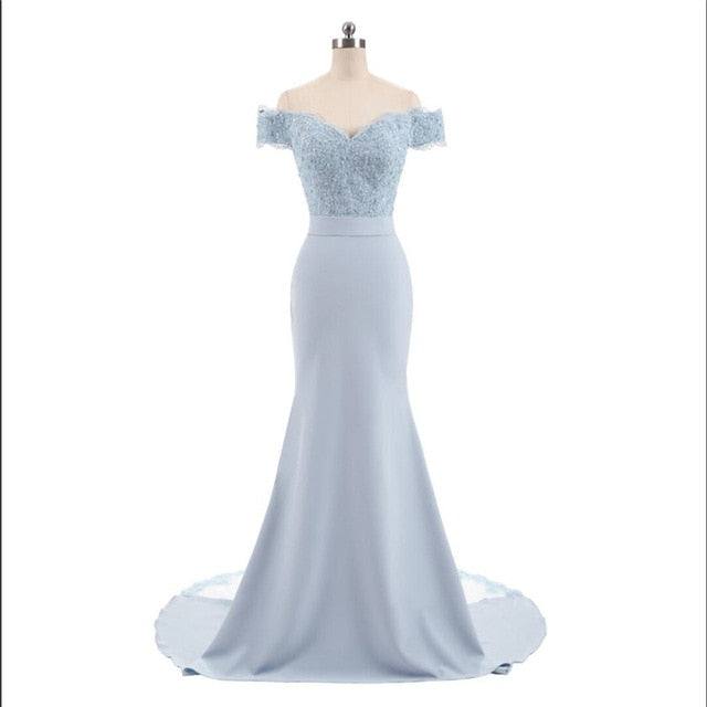 Golden Beaded Mermaid Bridesmaid Dresses Party Gowns - RongMoon
