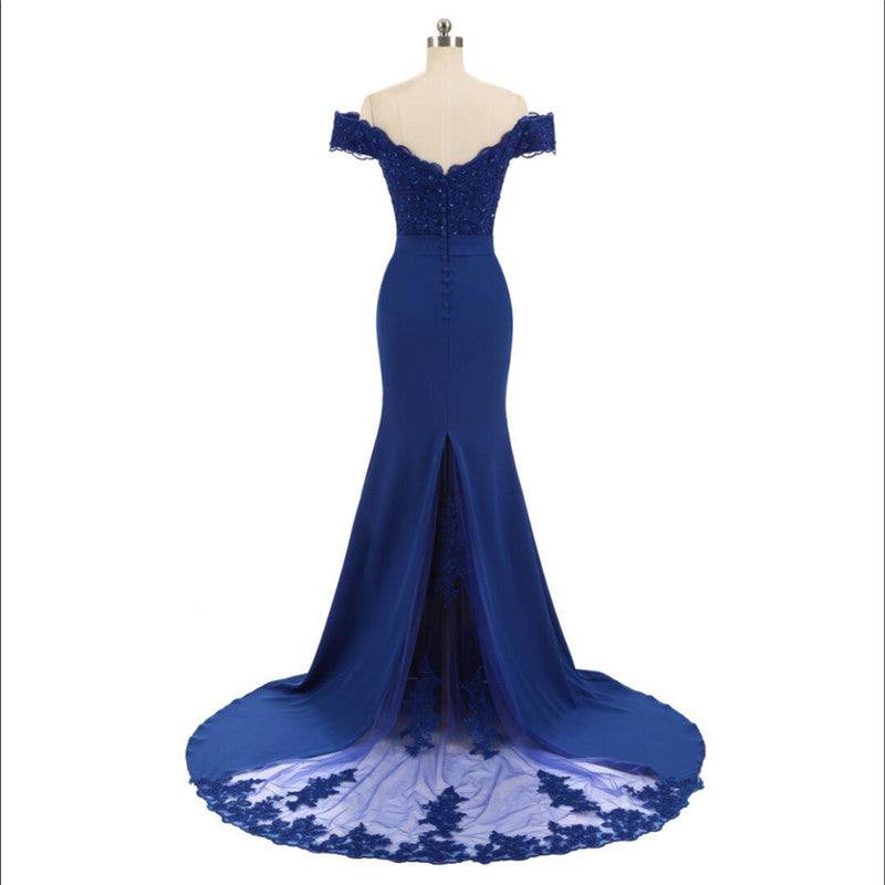 Golden Beaded Mermaid Bridesmaid Dresses Party Gowns - RongMoon