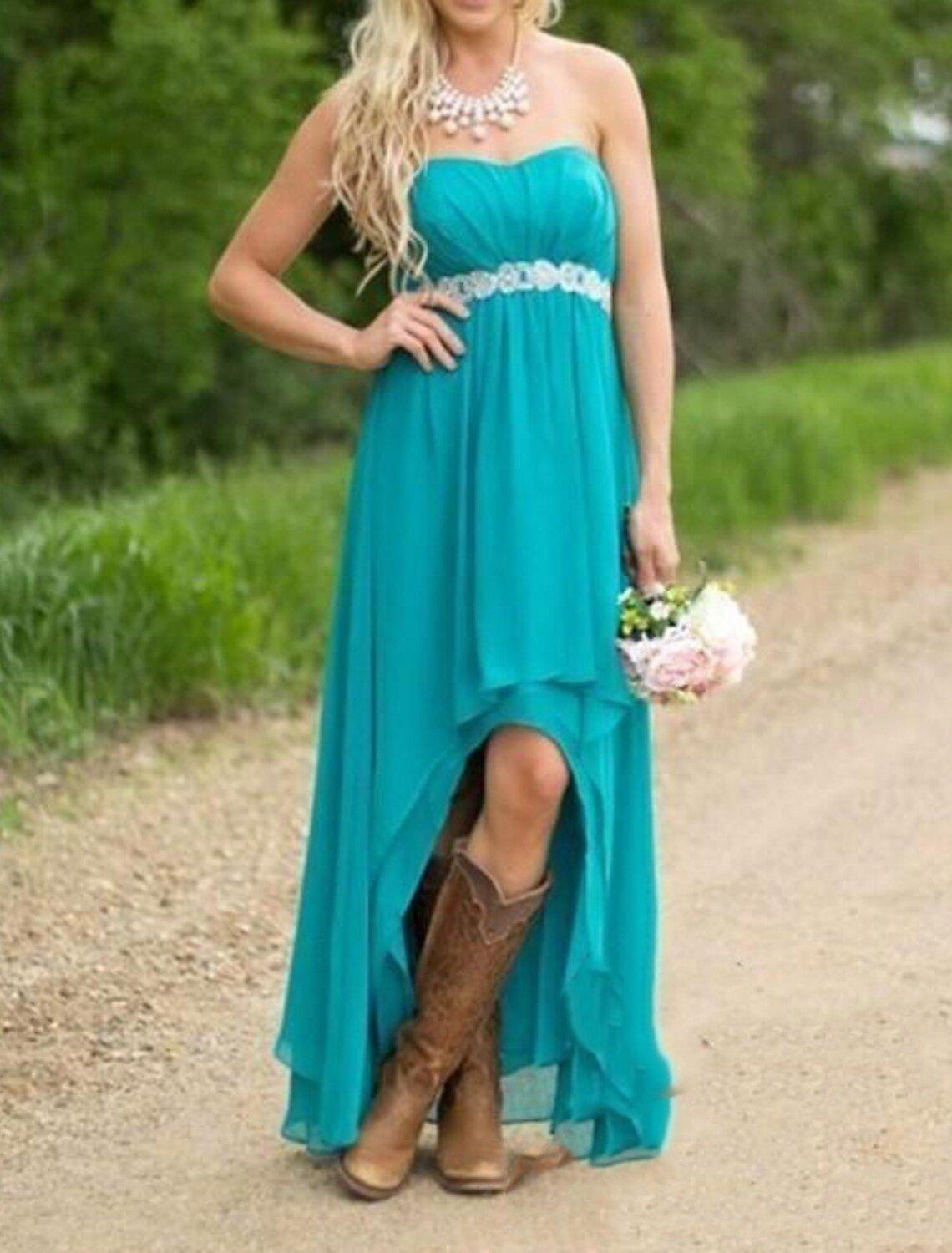 Sheath / Column Bridesmaid Dress Strapless Sleeveless Elegant Knee Length Spandex with Ruffles / Ruching - RongMoon