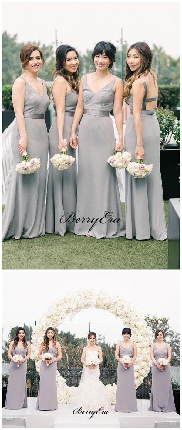 Elegant Popular Bridal Bridesmaid Dresses, Fancy Straps Bridesmaid Dresses - RongMoon