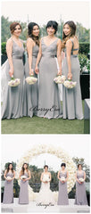 Elegant Popular Bridal Bridesmaid Dresses, Fancy Straps Bridesmaid Dresses - RongMoon
