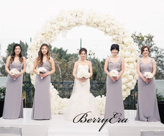 Elegant Popular Bridal Bridesmaid Dresses, Fancy Straps Bridesmaid Dresses - RongMoon