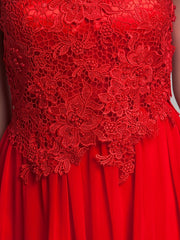Sheath / Column Elegant Dress Wedding Guest Asymmetrical Sleeveless Halter Chiffon Backless with Appliques