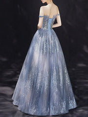 Bling Bling Sequin Off The Shoulder Prom Dress